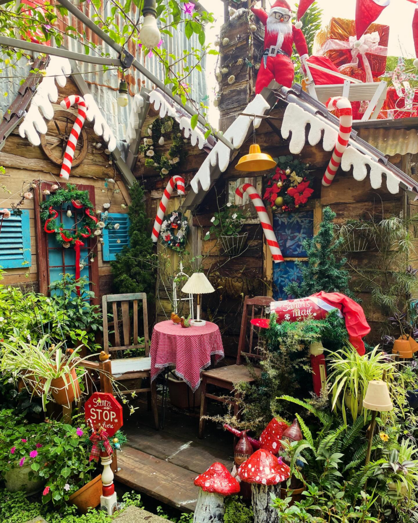 Cafe trang trí giáng sinh Đà Lạt