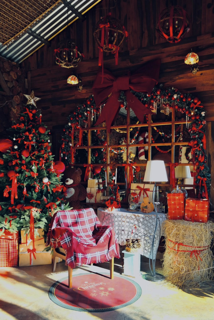 Cafe trang trí giáng sinh Đà Lạt